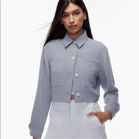 Wilfred Jackets & Blazers - Wilfred Little Cropped Jacket Crepette Blue Size XXS